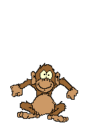 Happy monkey animated gif.